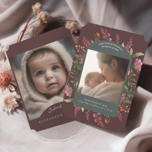 Anuncio de nacimiento de dos fotos de Moody Fall F