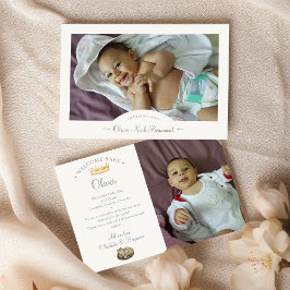 Anuncio de nacimiento de dos fotos del libro de cu