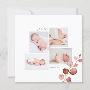 Anuncio de nacimiento de Eucalipto Cae PixDezines