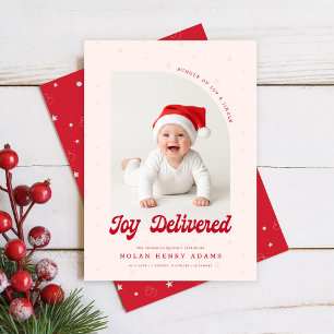 Anuncio de nacimiento de foto del primer Navidad d