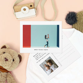 Anuncio de nacimiento de foto gráfica simple