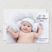 Anuncio de nacimiento de foto personalizado