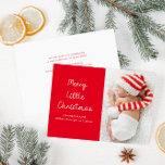 anuncio de nacimiento de fotos de navidades pequeñ<br><div class="desc">anuncie el nacimiento de su nuevo miembro de la familia este Navidad con este diseño de escritura blanca con una encantadora foto del recién nacido,  la imagen y el detalle de texto de esta tarjeta se pueden personalizar.</div>