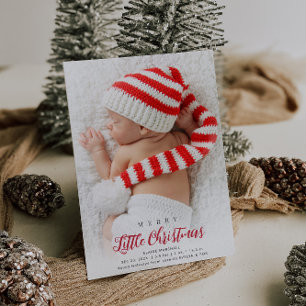 anuncio de nacimiento de fotos de Navidades pequeñ