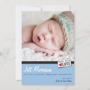 ANUNCIO DE NACIMIENTO DE FOTOS : hecho con amor 3