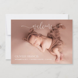 Anuncio de nacimiento de fotos Minimalistas de Pix