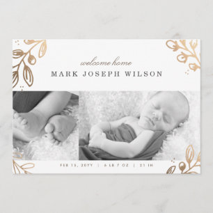 Anuncio de nacimiento de Gold Leaves