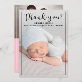 Anuncio de nacimiento de la bebé rosa 2