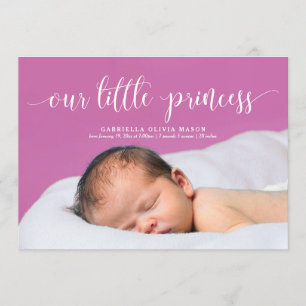 Anuncio de nacimiento de la escritura de nuestra p