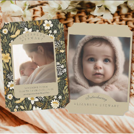 Anuncio de nacimiento de la foto de la segunda vue