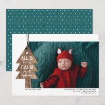 Anuncio de nacimiento de la foto de Ornamento de N