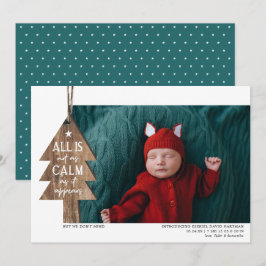 Anuncio de nacimiento de la foto de Ornamento de N