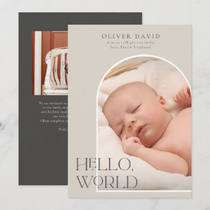 Anuncio de nacimiento de la foto del Arco Neutral 