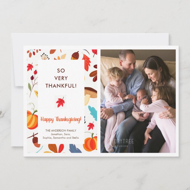 Anuncio de nacimiento de la foto del Día de Acción (Anverso)