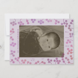 Anuncio de nacimiento de la foto Floral 2