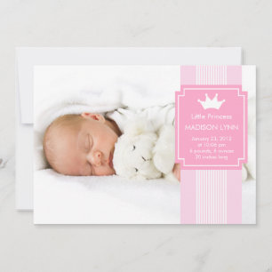 Anuncio de nacimiento de la pequeña princesa CROWN