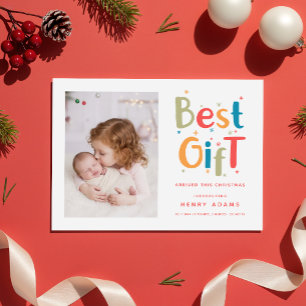 Anuncio de nacimiento de la primera Navidad del be