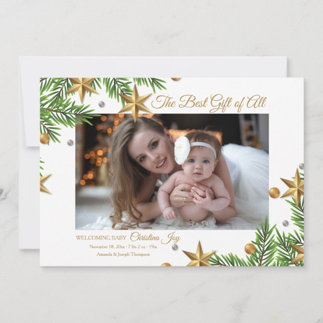 Anuncio de nacimiento de las mejores estrellas de  (Anverso)