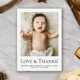 Anuncio de nacimiento de Love and Gracias Baby Pho