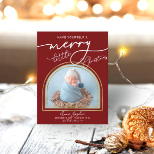 Anuncio de nacimiento de marco de arco de guión de