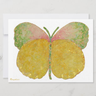 Anuncio de nacimiento de mariposa de junio