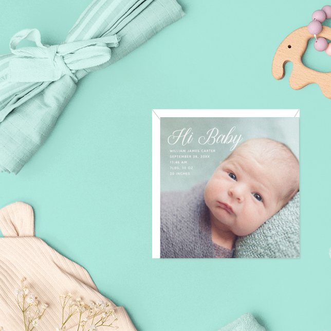 Anuncio de nacimiento de Moda fotográfica de bebé  (Subido por el creador)