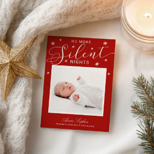 Anuncio de nacimiento de Navidad No más noches sil