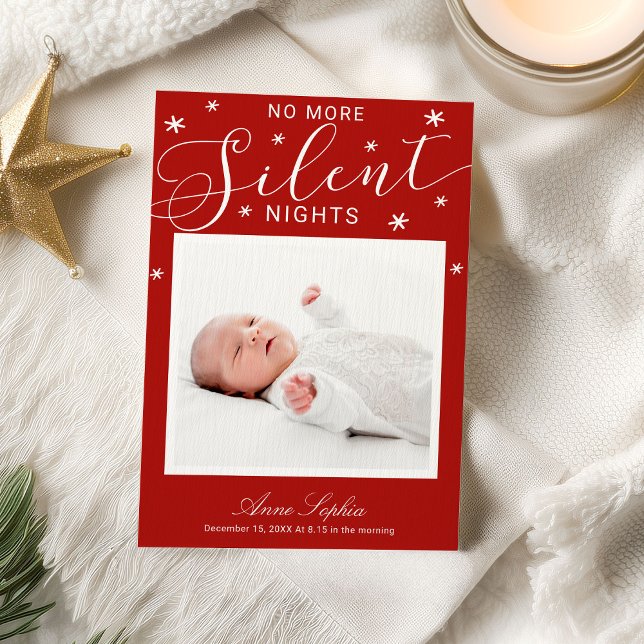 Anuncio de nacimiento de Navidad No más noches sil (Subido por el creador)