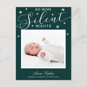 Anuncio de nacimiento de Navidad No Más Noches Sil