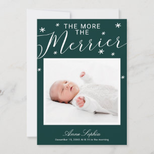 Anuncio de Nacimiento de Navidad The More The Merr