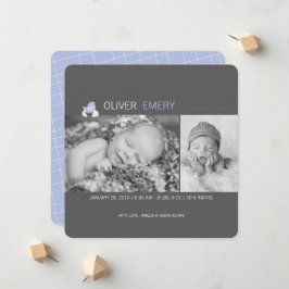 Anuncio de nacimiento de niño con leche con huevo 