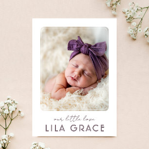 Anuncio de nacimiento de nuestro collage de fotos