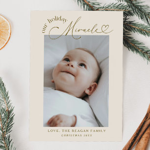 Anuncio de nacimiento de nuestro milagro navideño