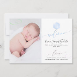 Anuncio de nacimiento de PixDezines, niño