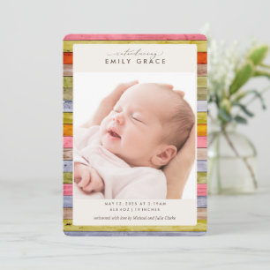 Anuncio de nacimiento de Rainbow Farmhouse Woodgra