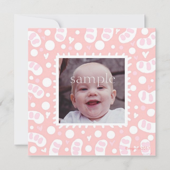 Anuncio de nacimiento de Silly Dots (Anverso)