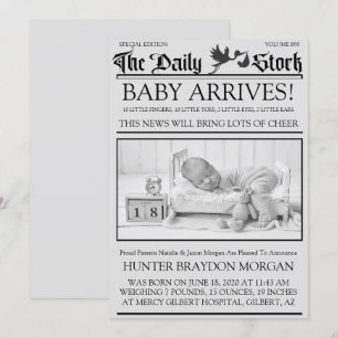 Anuncio de nacimiento de un boletín de noticias de