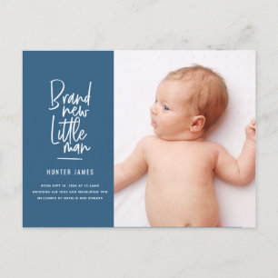 Anuncio de nacimiento de un niño dibujado a mano