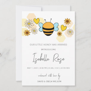 Anuncio de nacimiento de una foto de Recién nacido