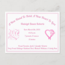 Anuncio de nacimiento de una nueva mano para soste