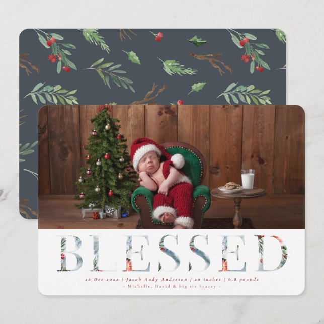 Anuncio de nacimiento de vacaciones en Wintry Wond (Anverso / Reverso)