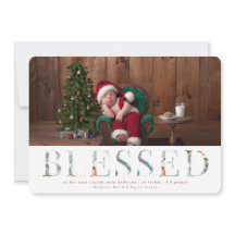 Anuncio de nacimiento de vacaciones en Wintry Wond