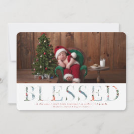 Anuncio de nacimiento de vacaciones en Wintry Wond