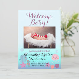 Anuncio de nacimiento del Chica Ocean Under the Se