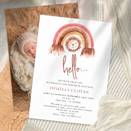 Anuncio de nacimiento del iris del León Cuto de Bo