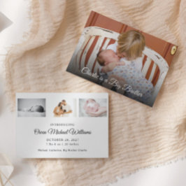 Anuncio de nacimiento del Recién nacido de fotogra