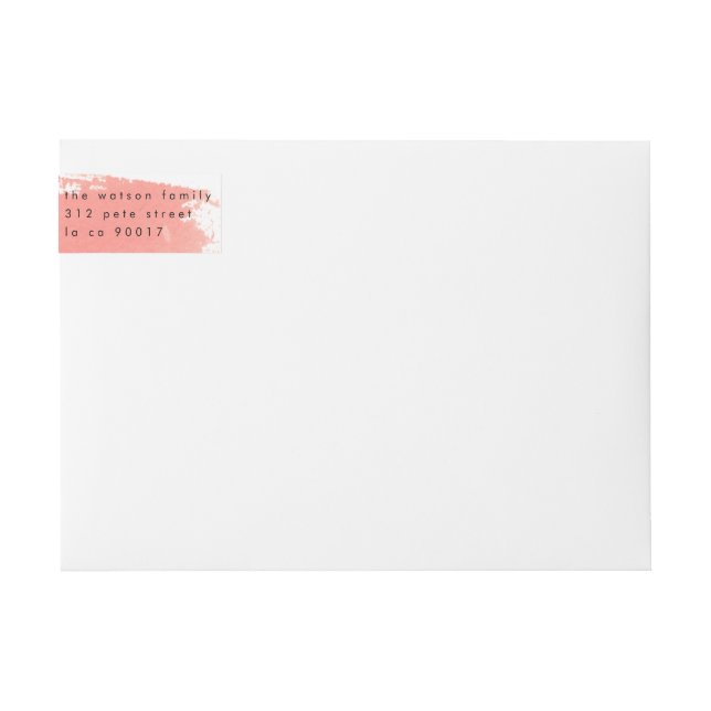 Anuncio de nacimiento especial de Paint Splash (Anverso)