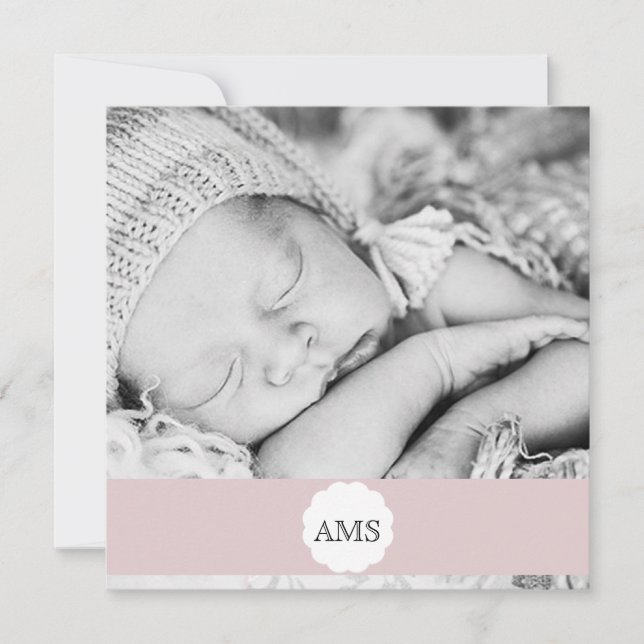 Anuncio de nacimiento fotográfico (Anverso)