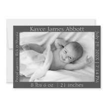 Anuncio de nacimiento Minimalista neutro de género