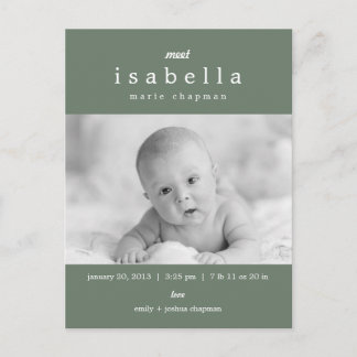 Anuncio de nacimiento MODERNO